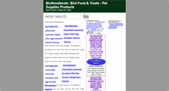 Desktop Screenshot of birdfoodtreats.com